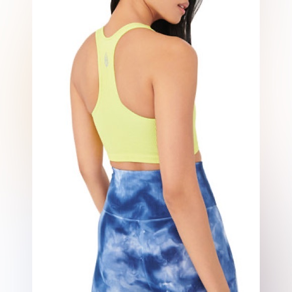 Free People Tops - Free People Movement Free Throw Crop Ribbed Tank Emerald